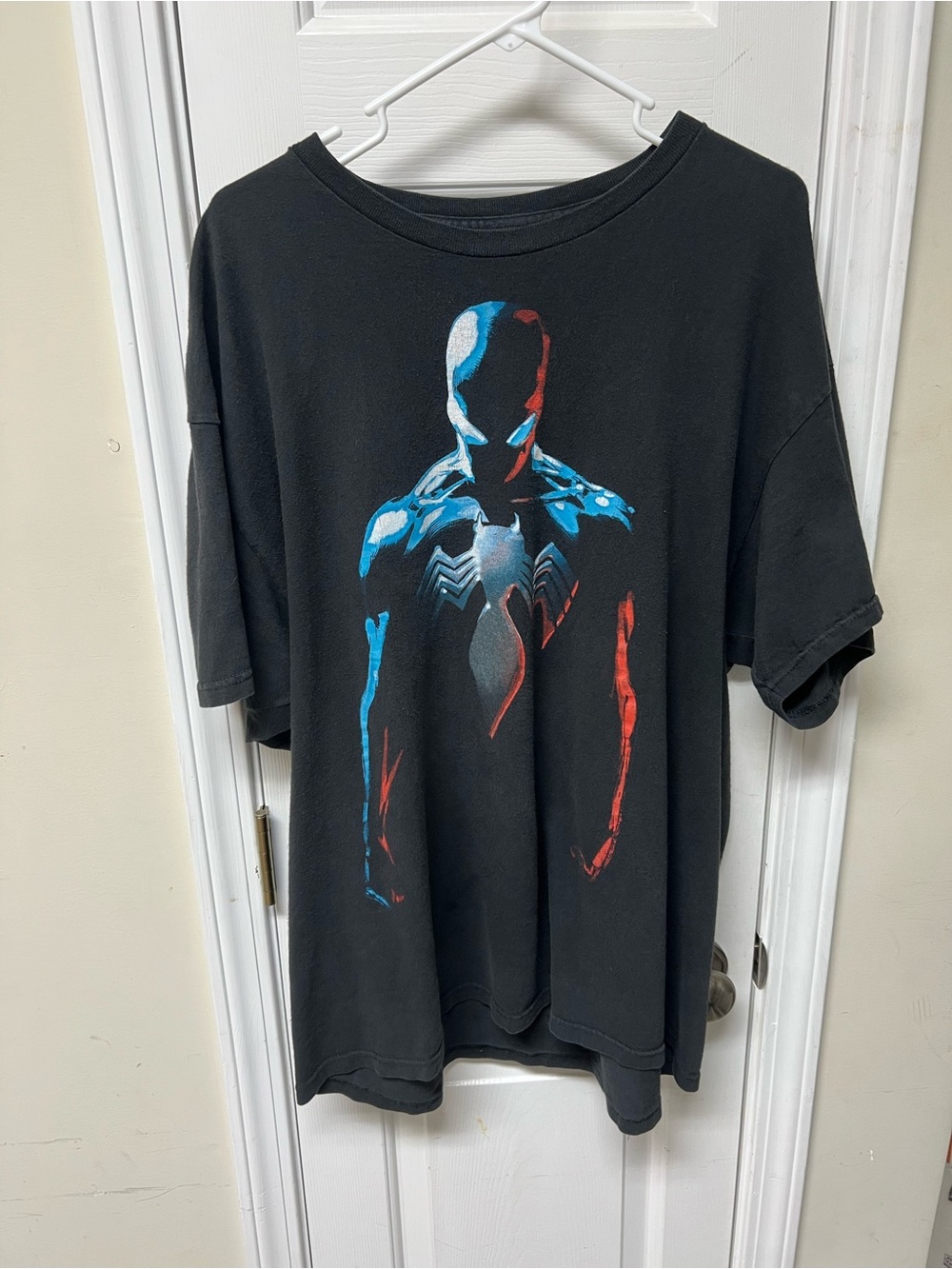 Marvel Mad Engine 3D Spider-Man and Venom symbiote black t-shirt